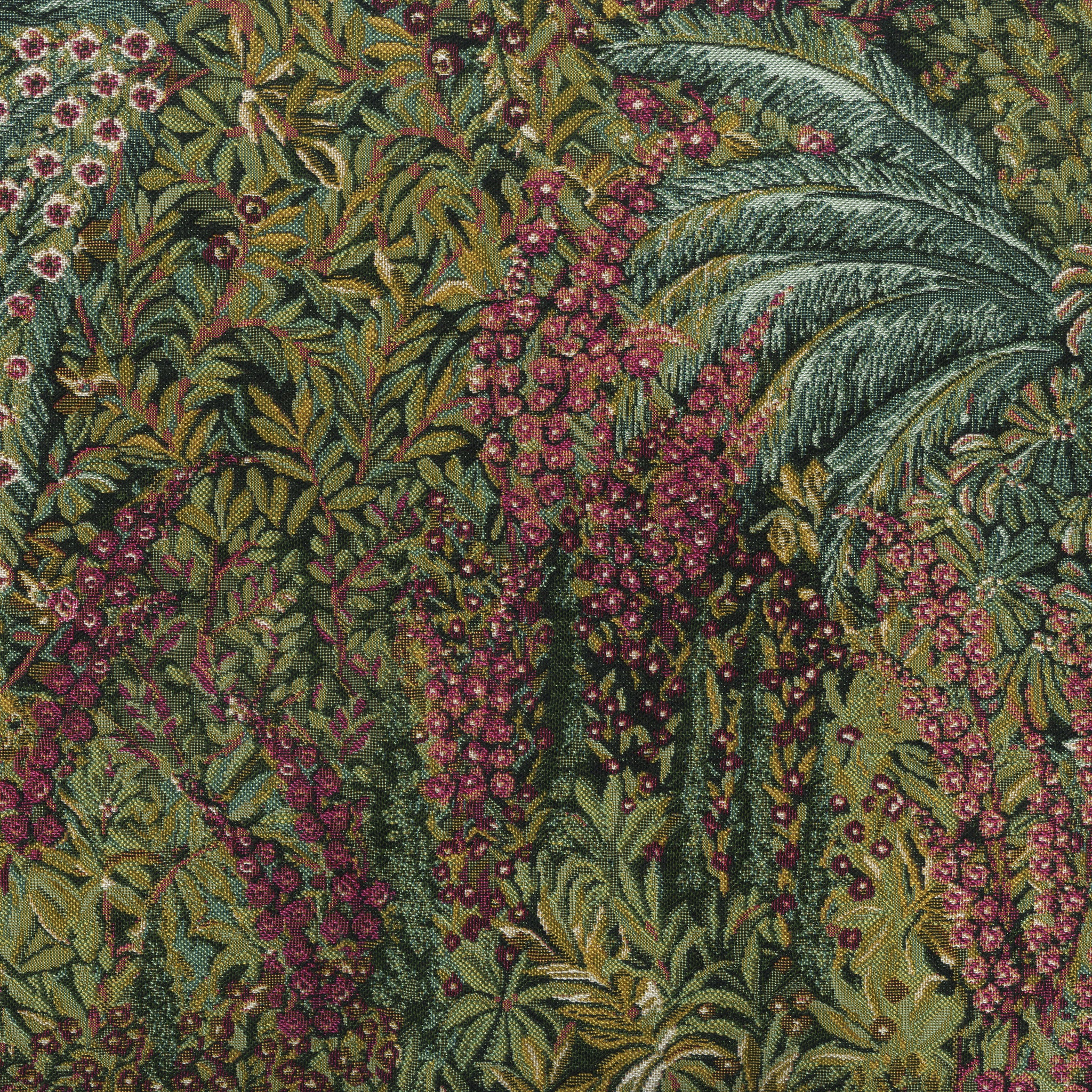 Cole & Son 'Cascade' Jacquard Fabric Leaf Green (F121/4020)