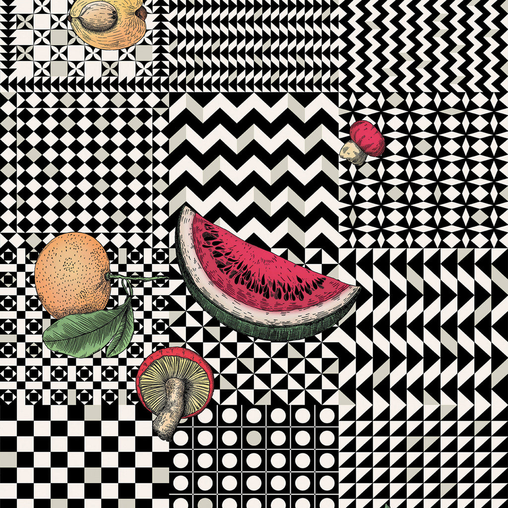 Cole & Son x Fornasetti 'Frutta e Geometrico' Wallpaper