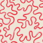 Rainforest Squiggle Wallpaper by Vivienne Westwood - Crimson & Lipstick on Parchment