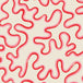 Rainforest Squiggle Wallpaper by Vivienne Westwood - Crimson & Lipstick on Parchment