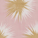 Soft Thistle Wallpaper by Vivienne Westwood - Rose Quartz & Gold