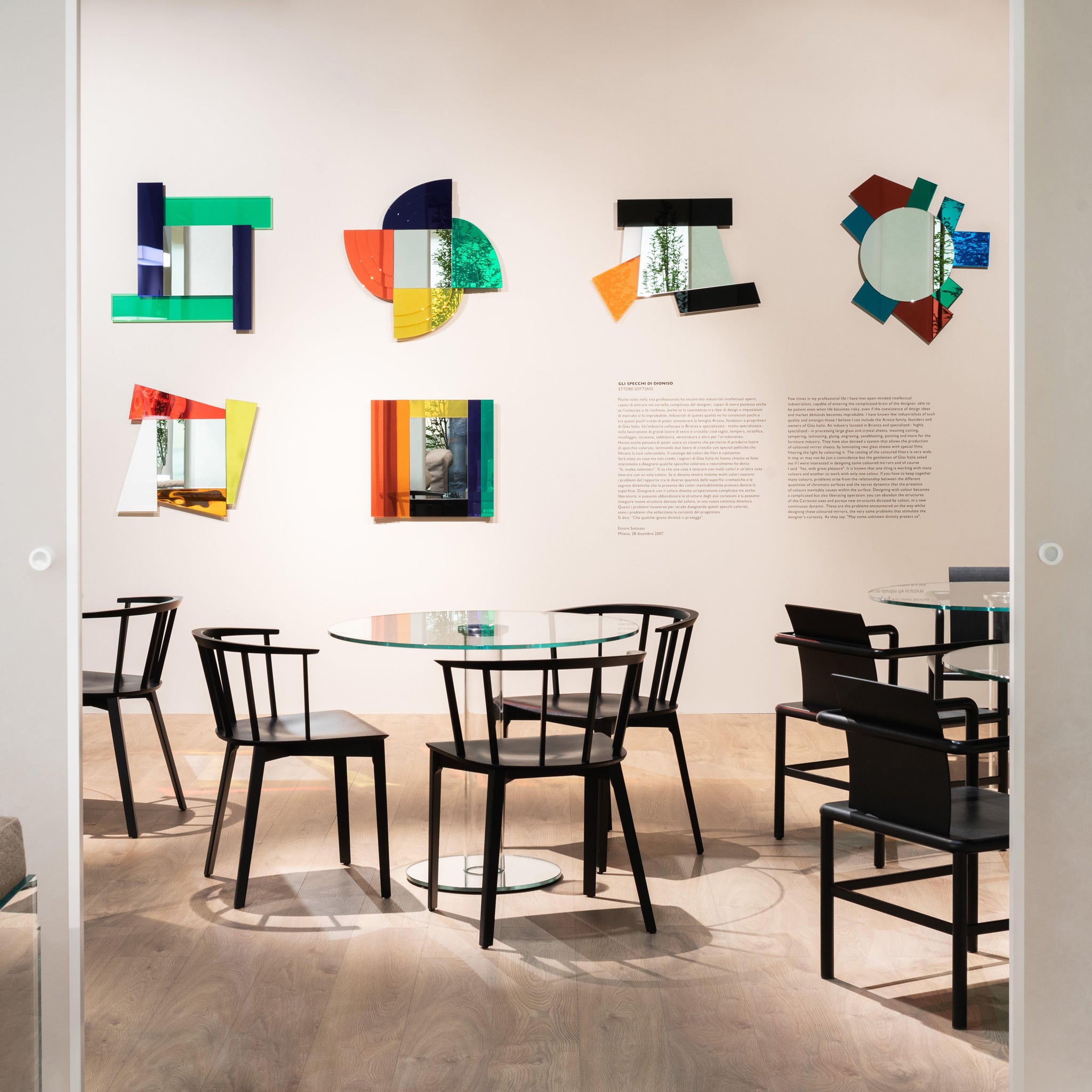 Glas Italia 'Gli Specchi di Dioniso 2' Mirror by Ettore Sottsass Group