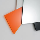 Glas Italia 'Gli Specchi di Dioniso 4' Mirror by Ettore Sottsass Detail