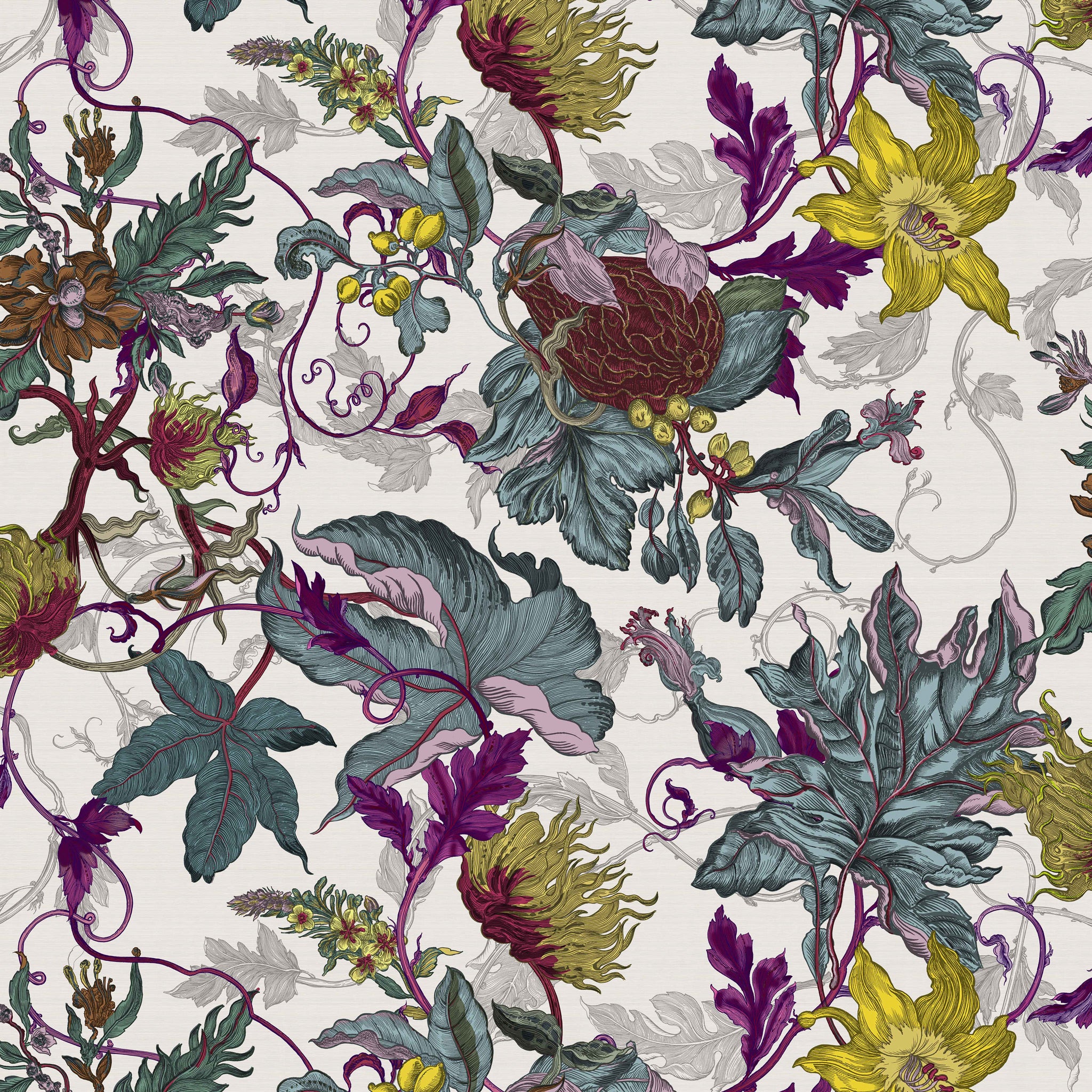 Timorous Beasties 'Epic Botanic' Superwide Wallpaper