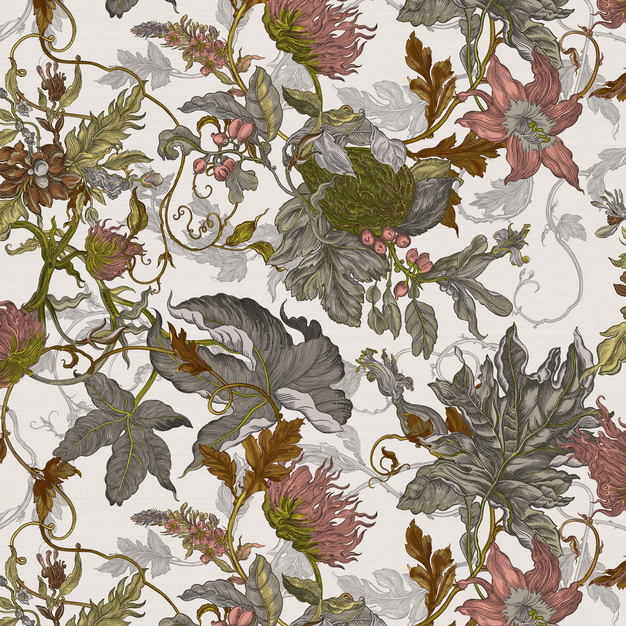 Timorous Beasties 'Epic Botanic' Superwide Wallpaper