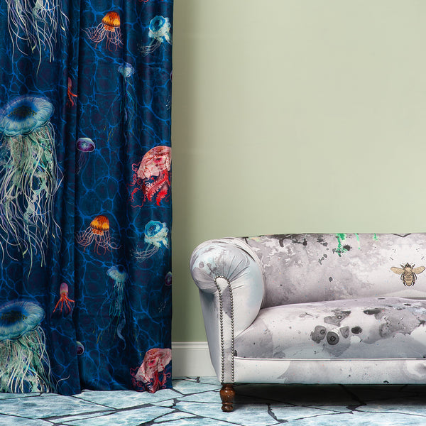 Timorous Beasties 'Jellyfish' Velvet Fabric