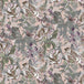 Floral and leaf pattern on a light pink background