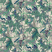 Pattern of green and blue dragons on a beige background