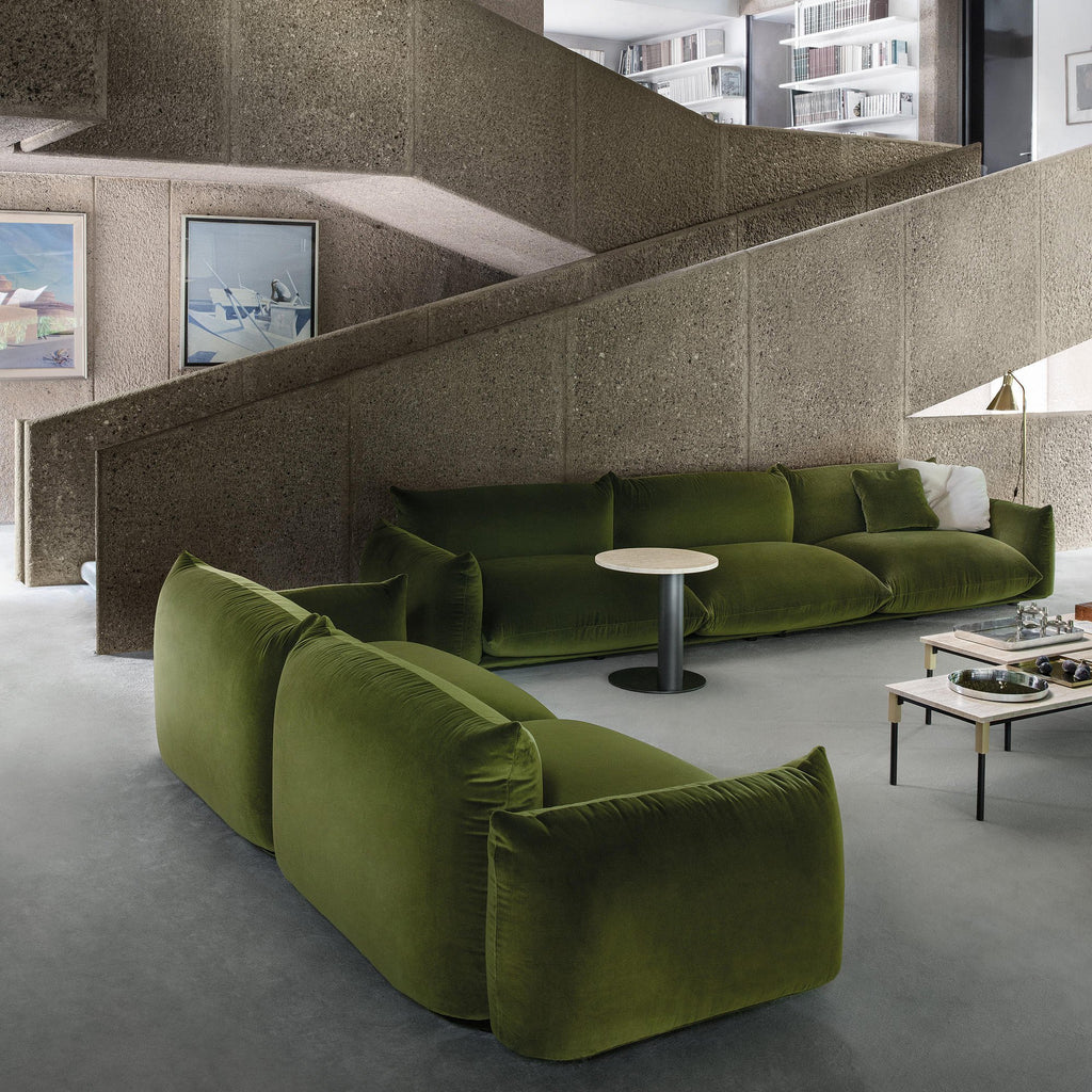 Arflex 'Marenco' Sofa - 254cm Room Scene Green
