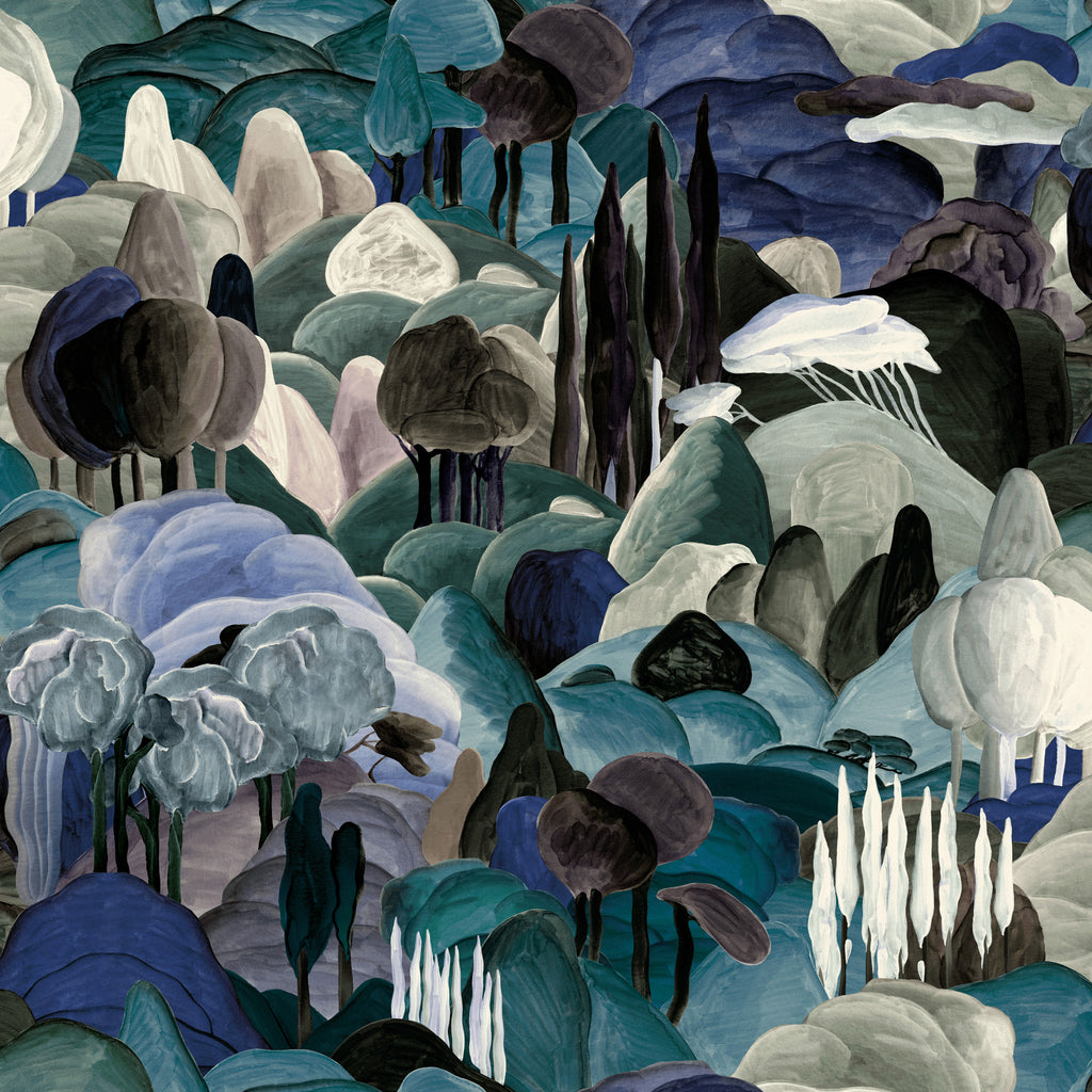  Arte 'All'ombra dei Cipressi' Wallpaper 97502 - Midnight Dream