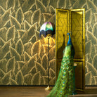 Arte 'Birds of Paradise' Wallpaper 97571 - Gold Roomset