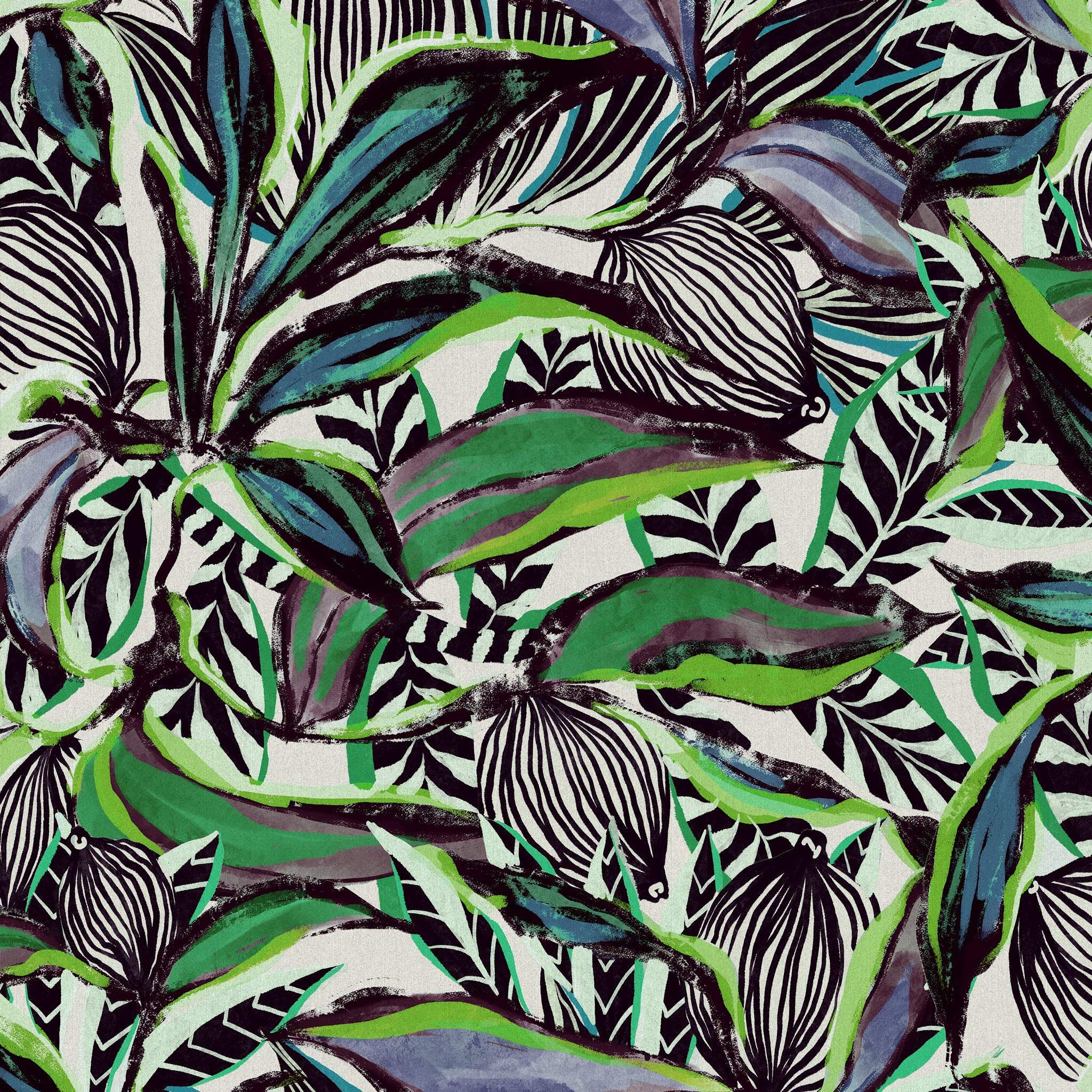 Arte 'Flor Imaginaria' Wallpaper 97662 Malachite Sunbird