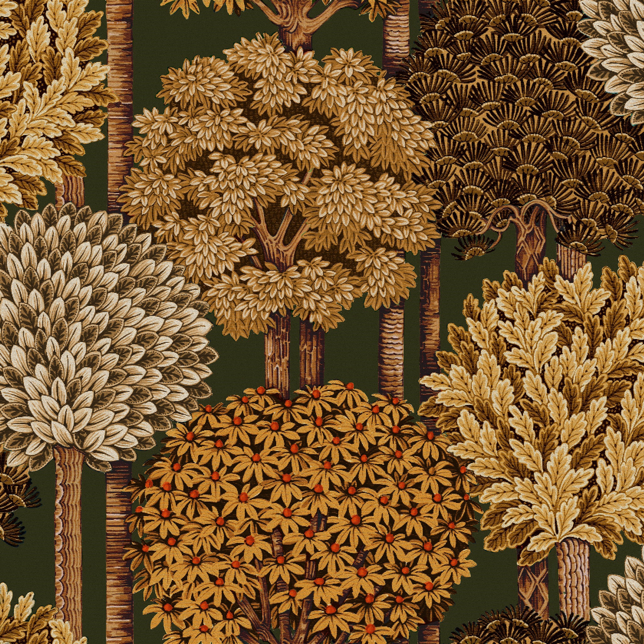 Arte 'Mont Royal' Wallpaper 97702 - Green Golds