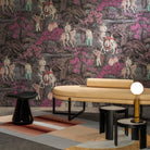 Arte 'Toile de Tibet' Wallpaper 97690 - Pink Blossom Roomset