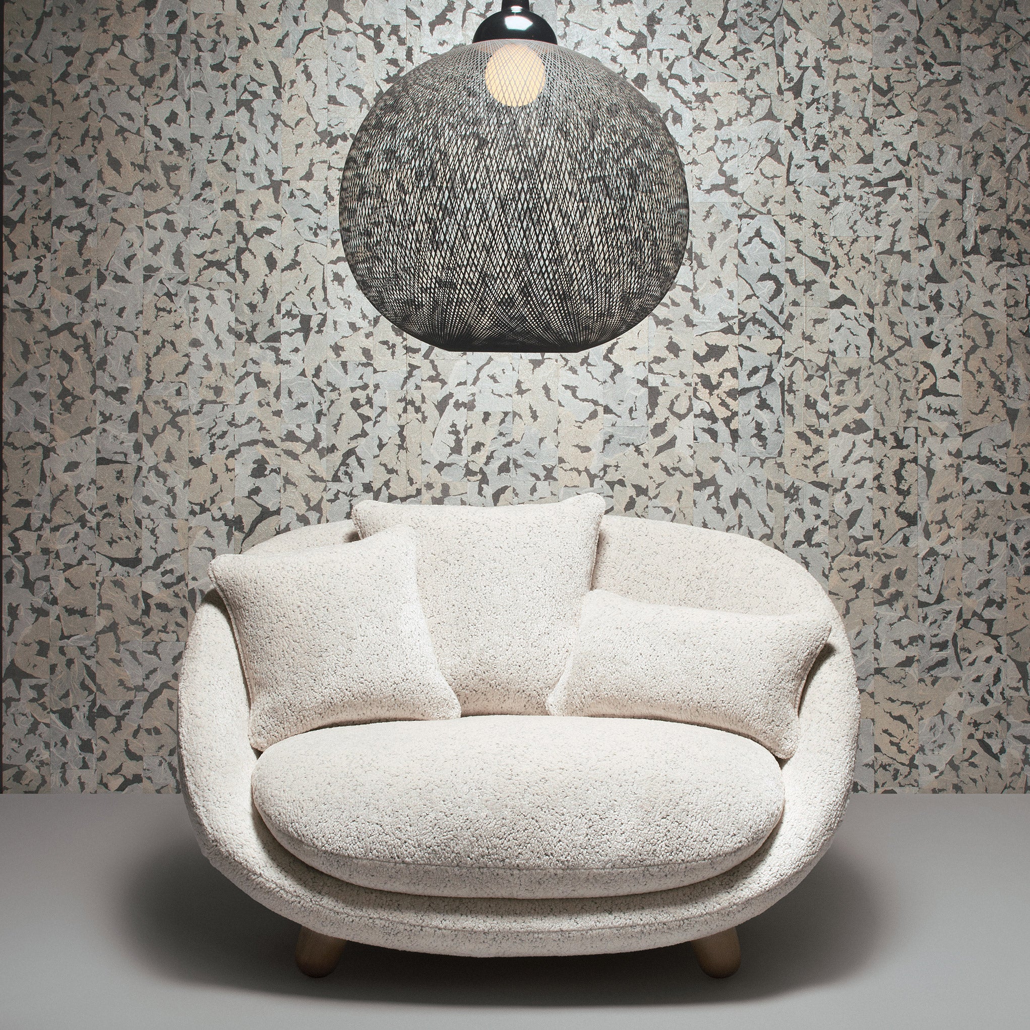 Arte x Moooi Wallcovering Armoured Boar Wallpaper Roomset