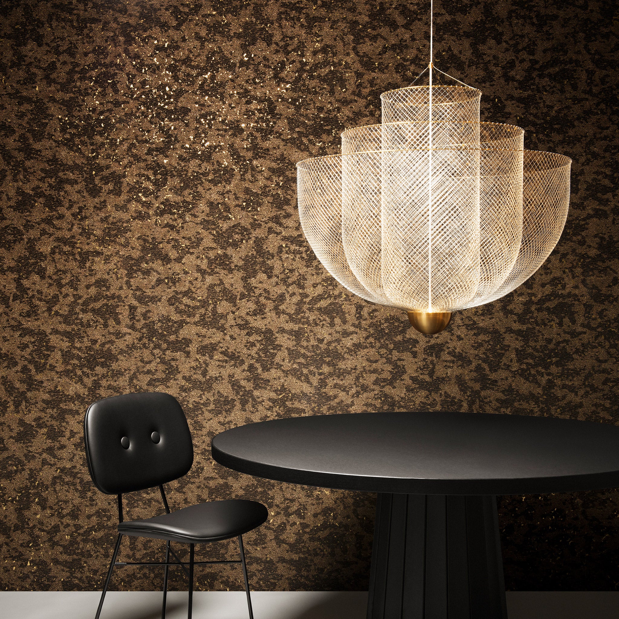 Arte x Moooi Wallcovering 'Bearded Leopard' Wallpaper Roomset