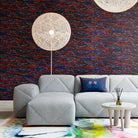 Arte x Moooi Wallcovering 'Dandelion Cranes' Wallpaper MO4020 Heliotrope Room Scene