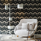 Arte x Moooi Wallcovering 'Queen Cobra' Wallpaper MO4010 Smoke Roomset