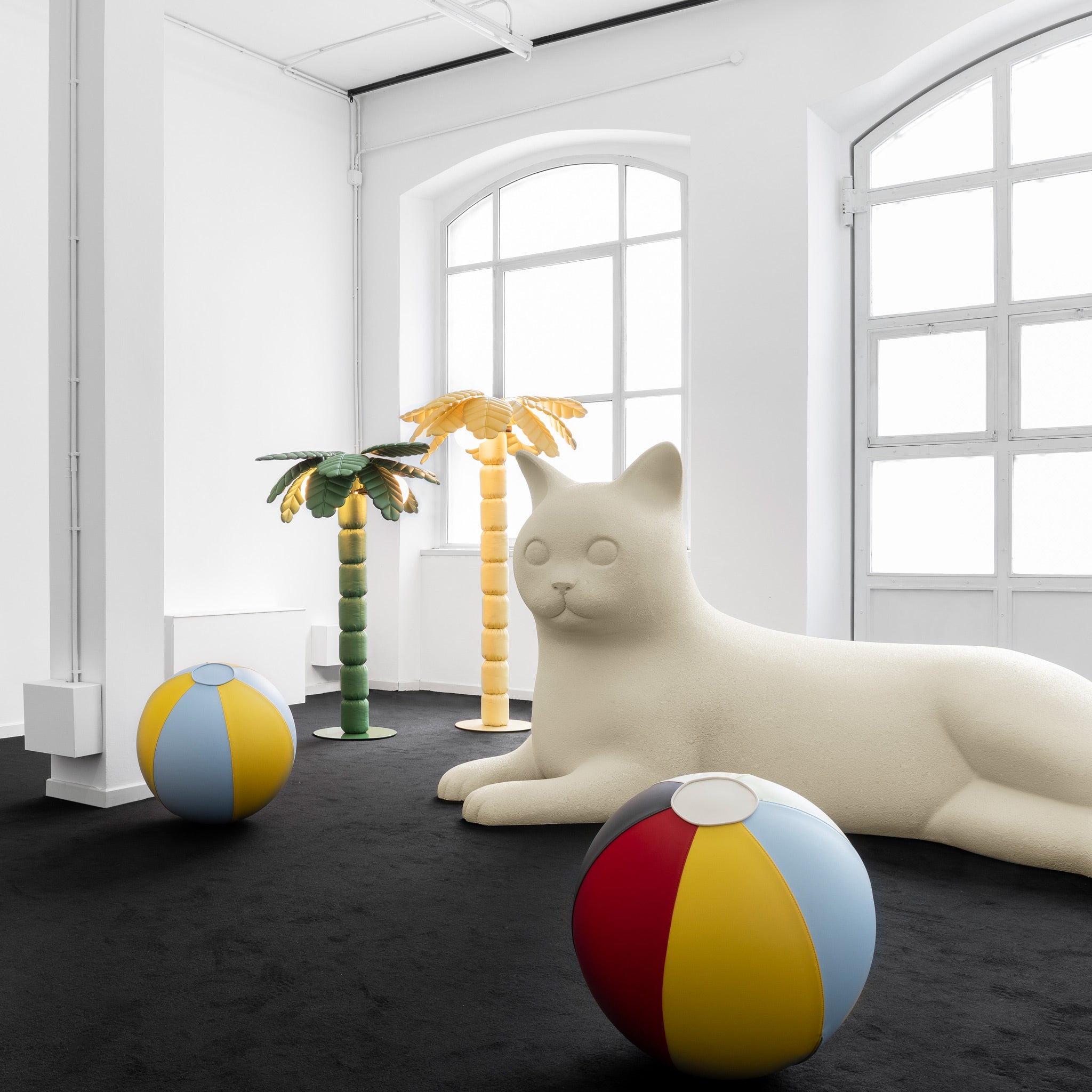 Atelier Biagetti 'Bagni Misteriosi' Pouf - Multi Room Scene