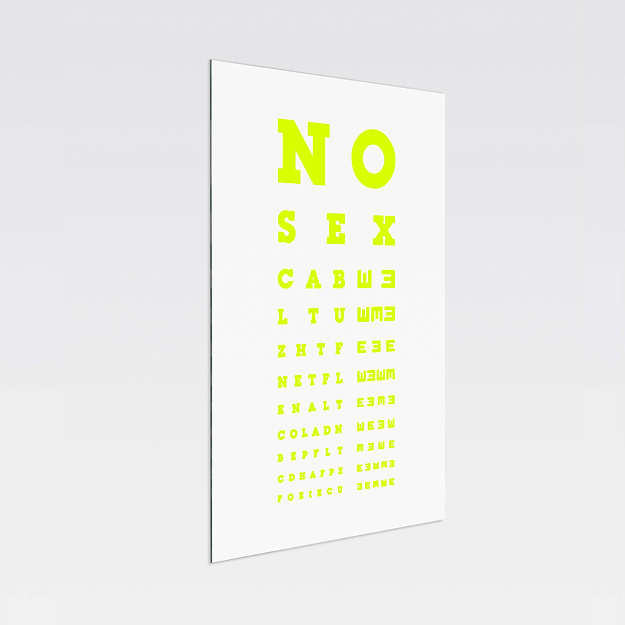 Atelier Biagetti 'Deja Vu' (No Sex) Mirror - Neon Yellow Mood