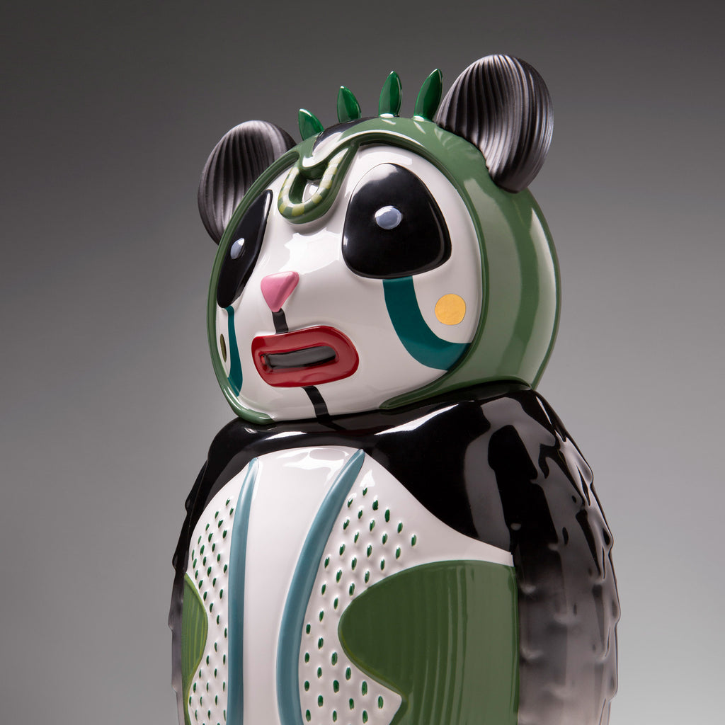 Bosa 'Bernardo' Panda Sculpture by Elena Salmistraro Side Detail