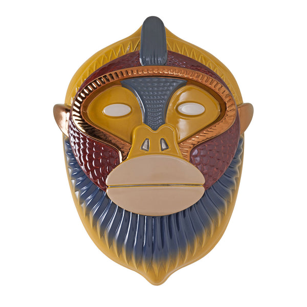 Bosa Primates 'Kandti' Mask by Elena Salmistraro Barley / Bordeaux Red