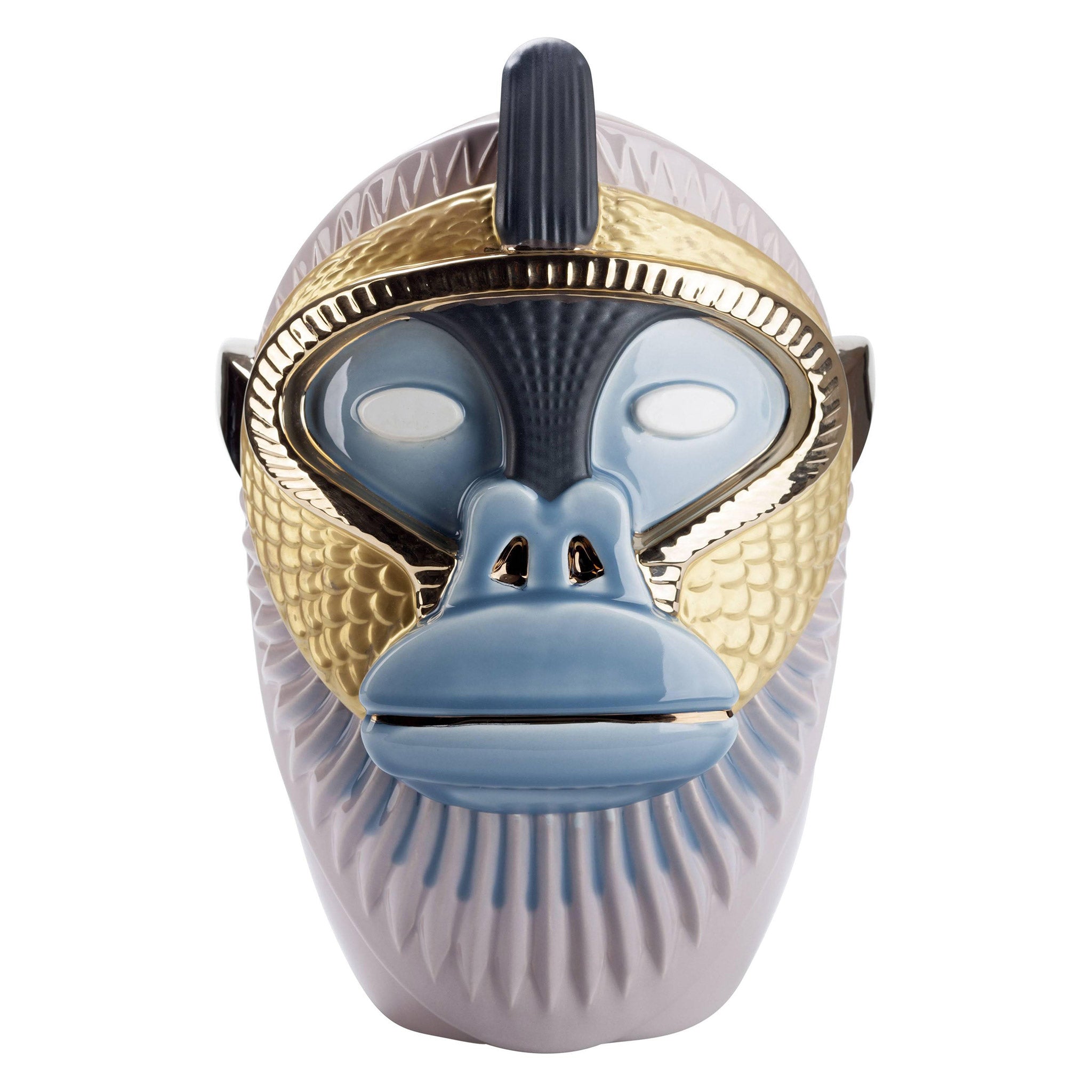 Bosa Primates 'Kandti' Vase by Elena Salmistraro Lilac/Gold/Bronze