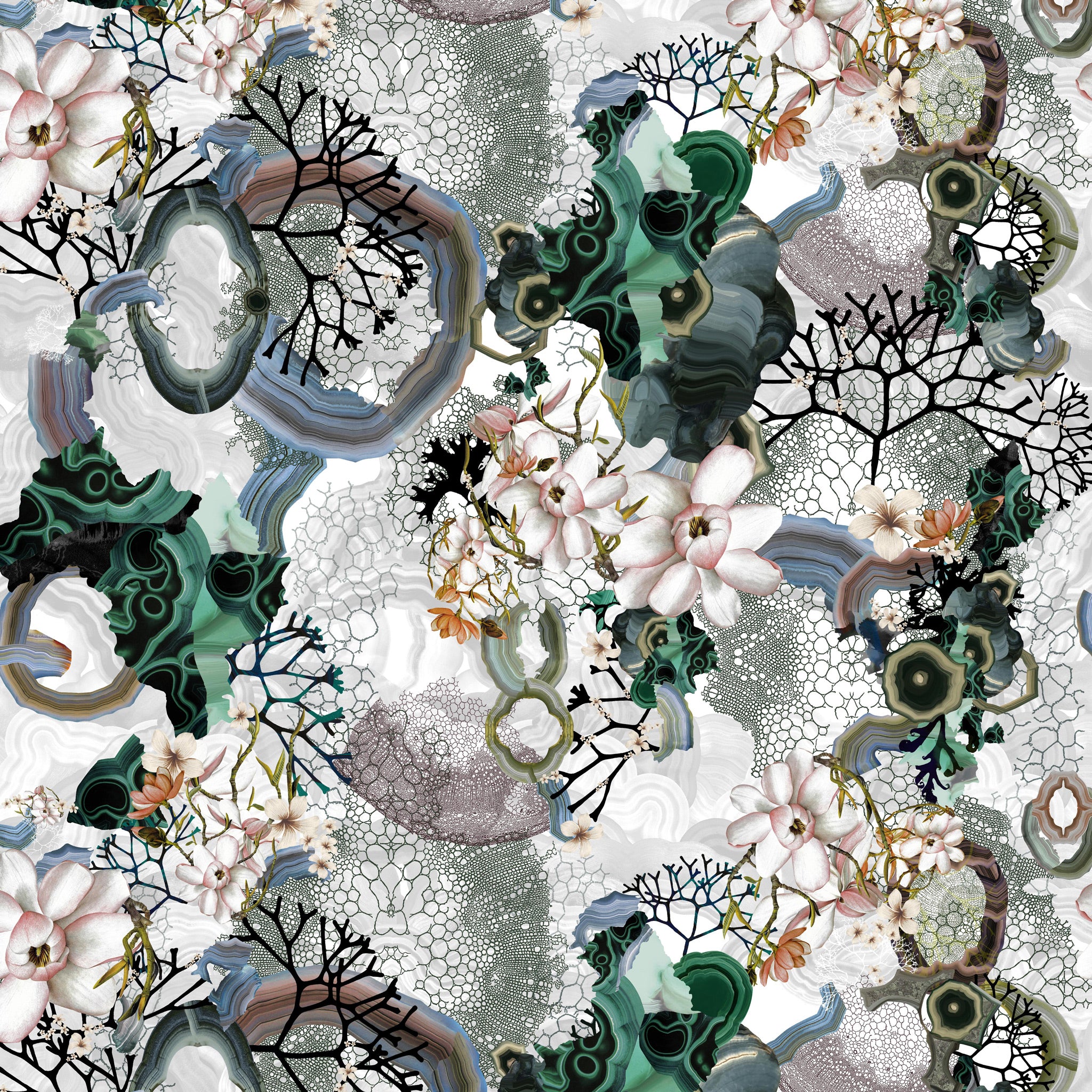 Christian Lacroix 'Algae Bloom' Fabric Pearl FCL7062/01