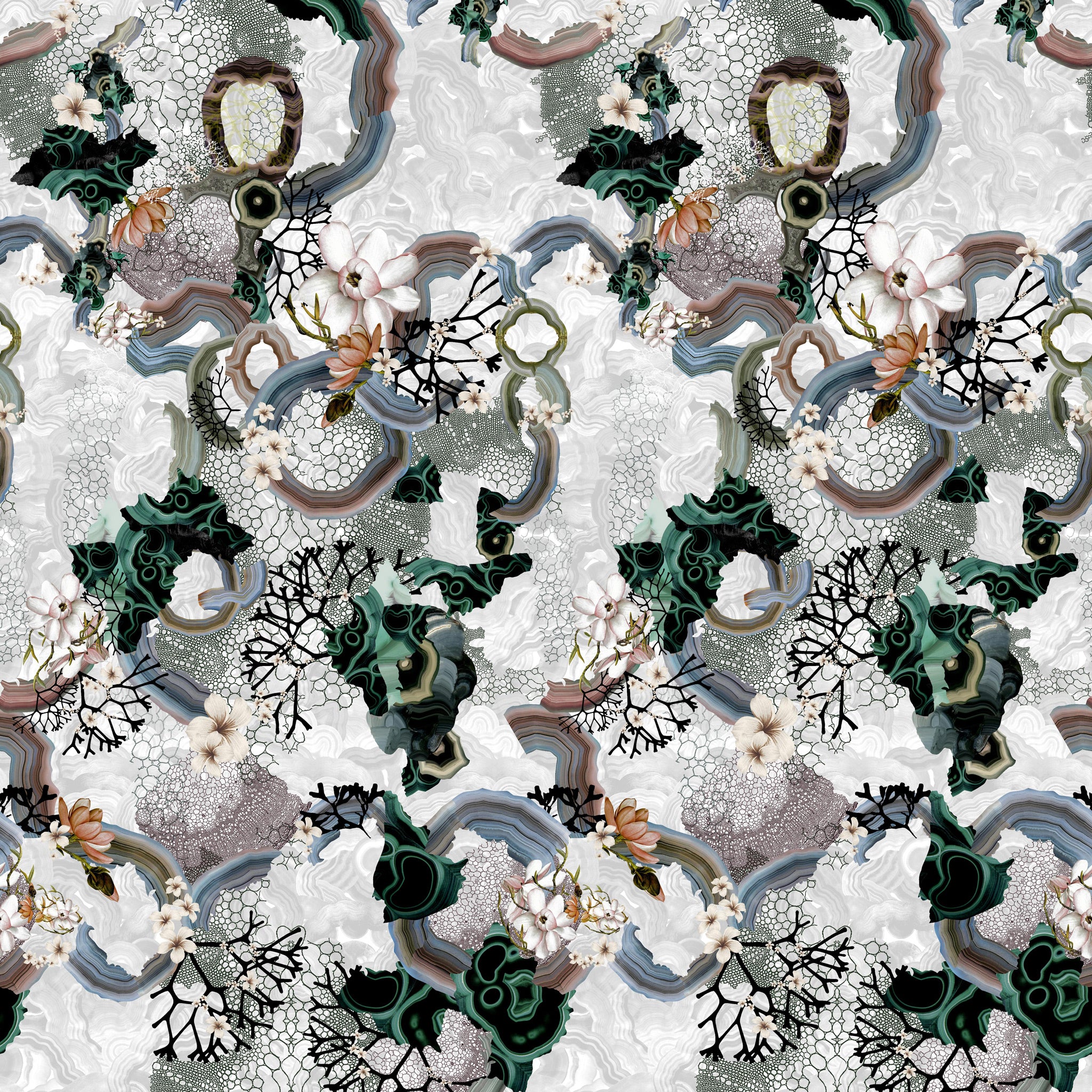 Christian Lacroix 'Algae Bloom' Wallpaper Pearl PCL7041/03