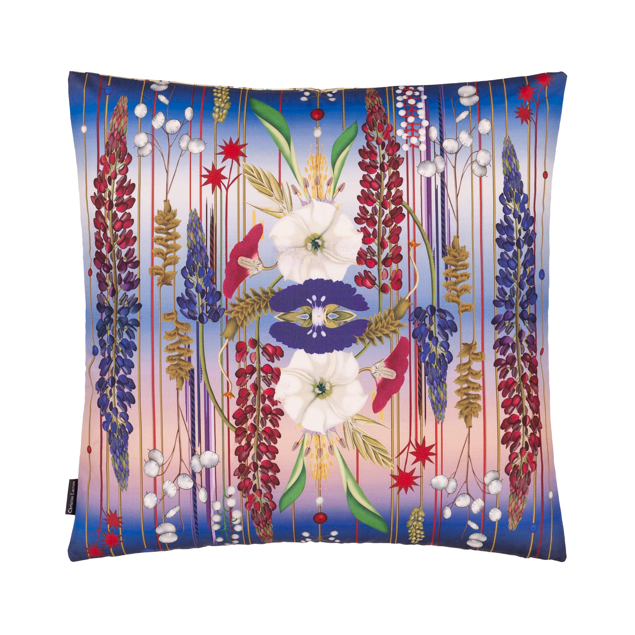 Christian Lacroix 'Amytis' Indigo Cushion Front