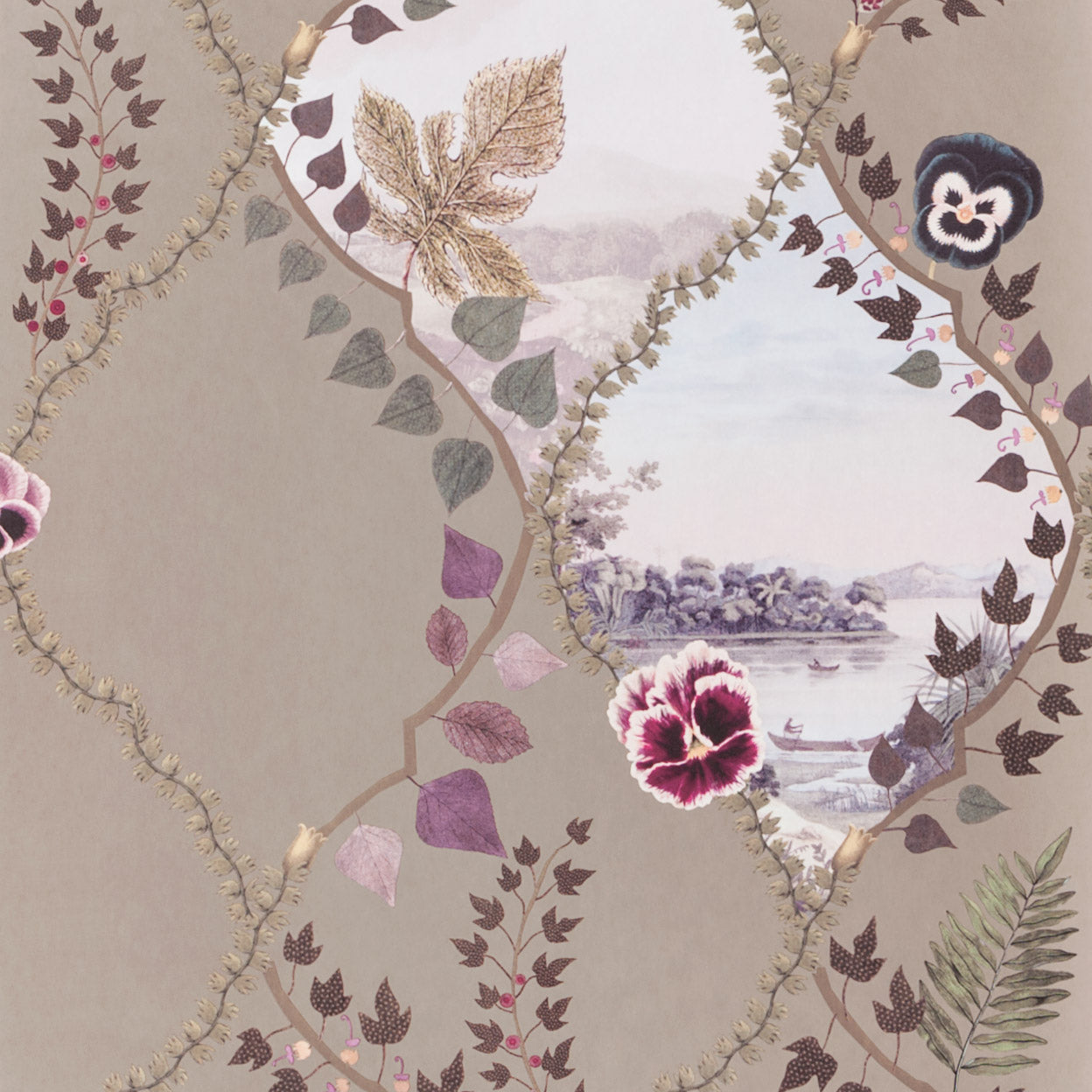 Christian Lacroix 'Coup de Vent' Wallpaper Cuivre