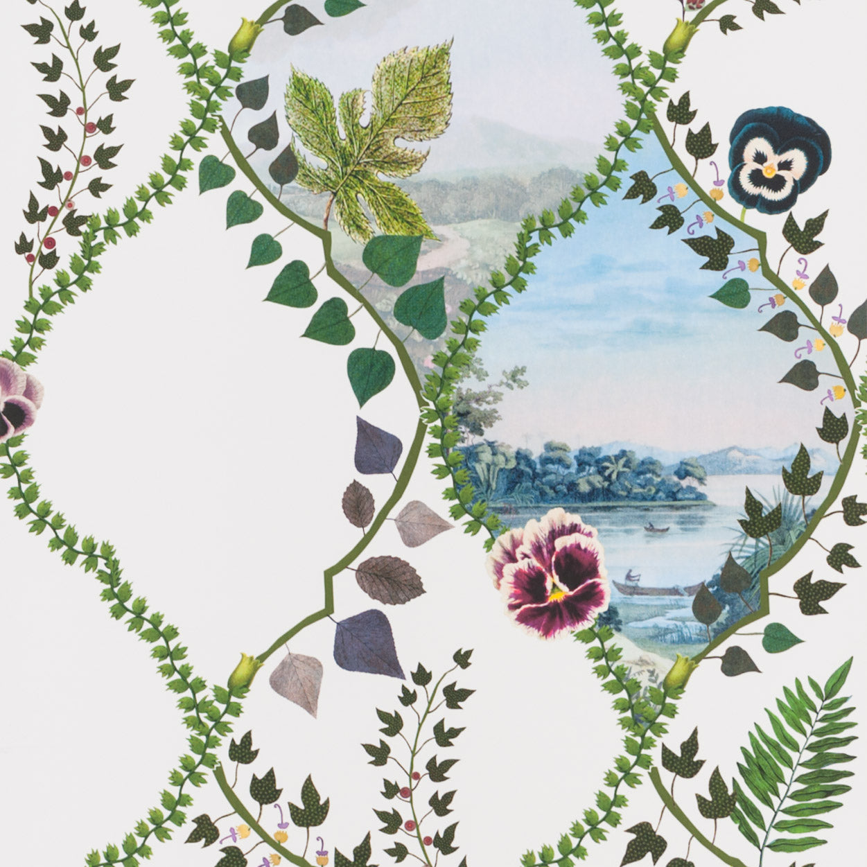 Christian Lacroix 'Coup de Vent' Wallpaper Perce-Neige