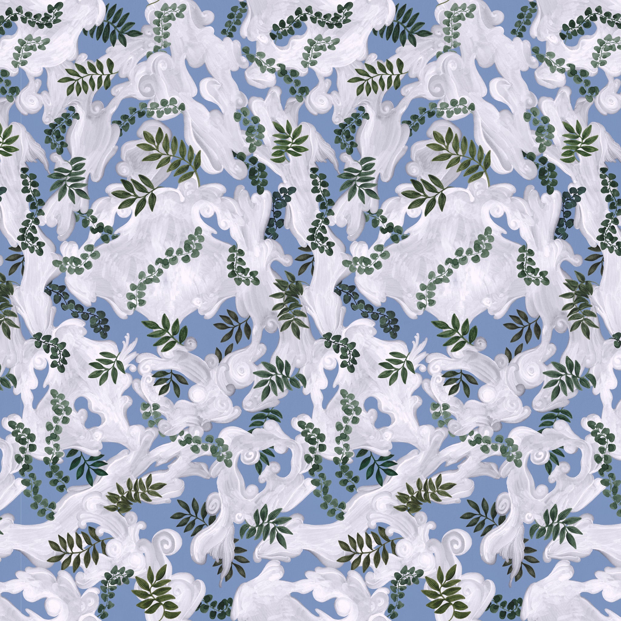 Christian Lacroix 'Empuria' Wallpaper Ciel (PCL7052/01)