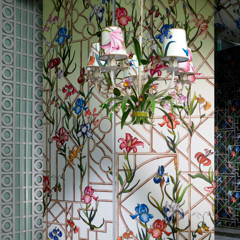 Fretwork Garden Panoramic Wallpaper