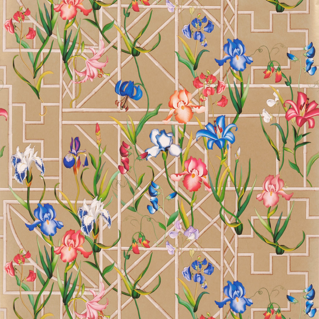 Christian Lacroix 'Fretwork Garden' Wallpaper Or (PCL7045/04)