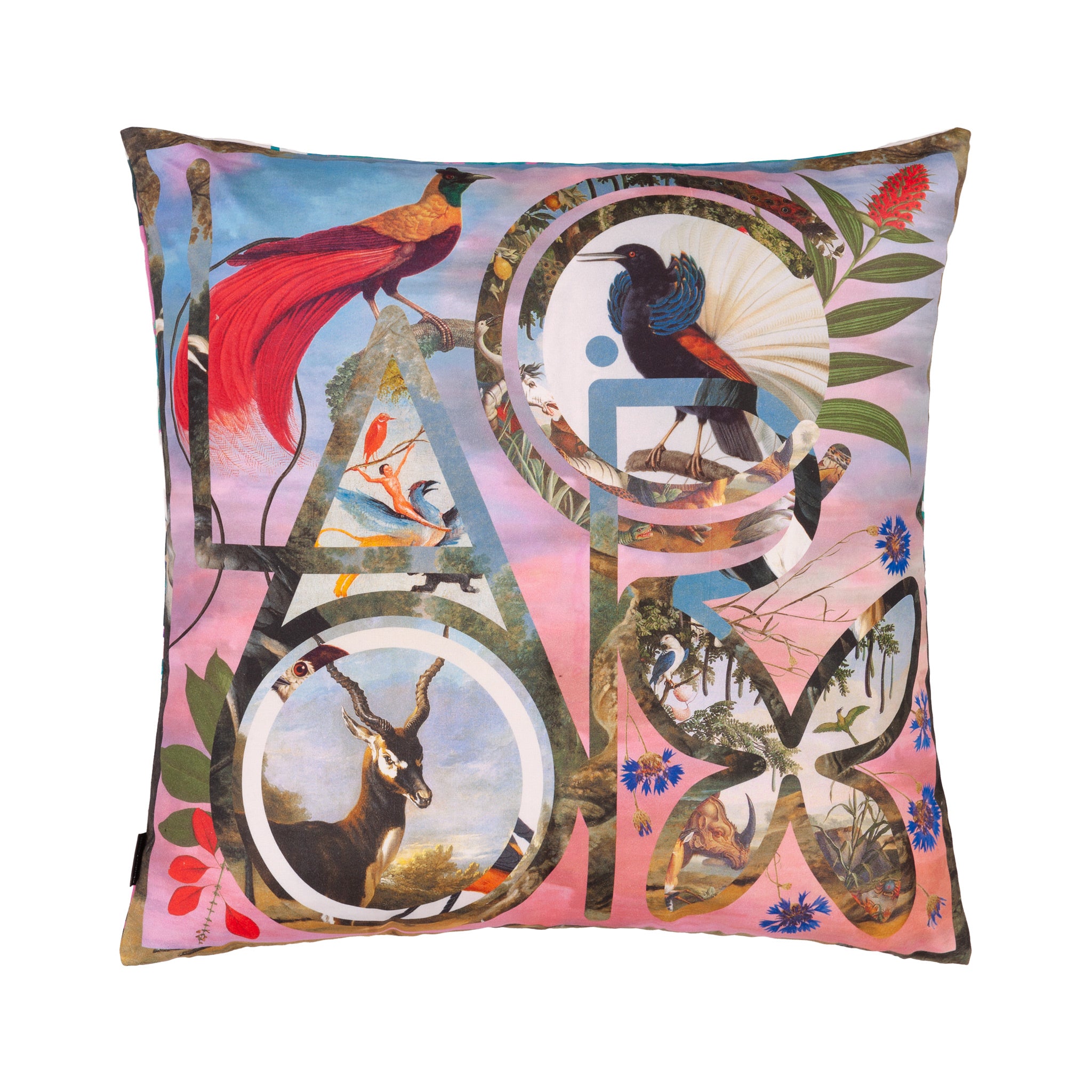 Christian Lacroix 'Lacroix Paradise' Flamingo Cushion Front