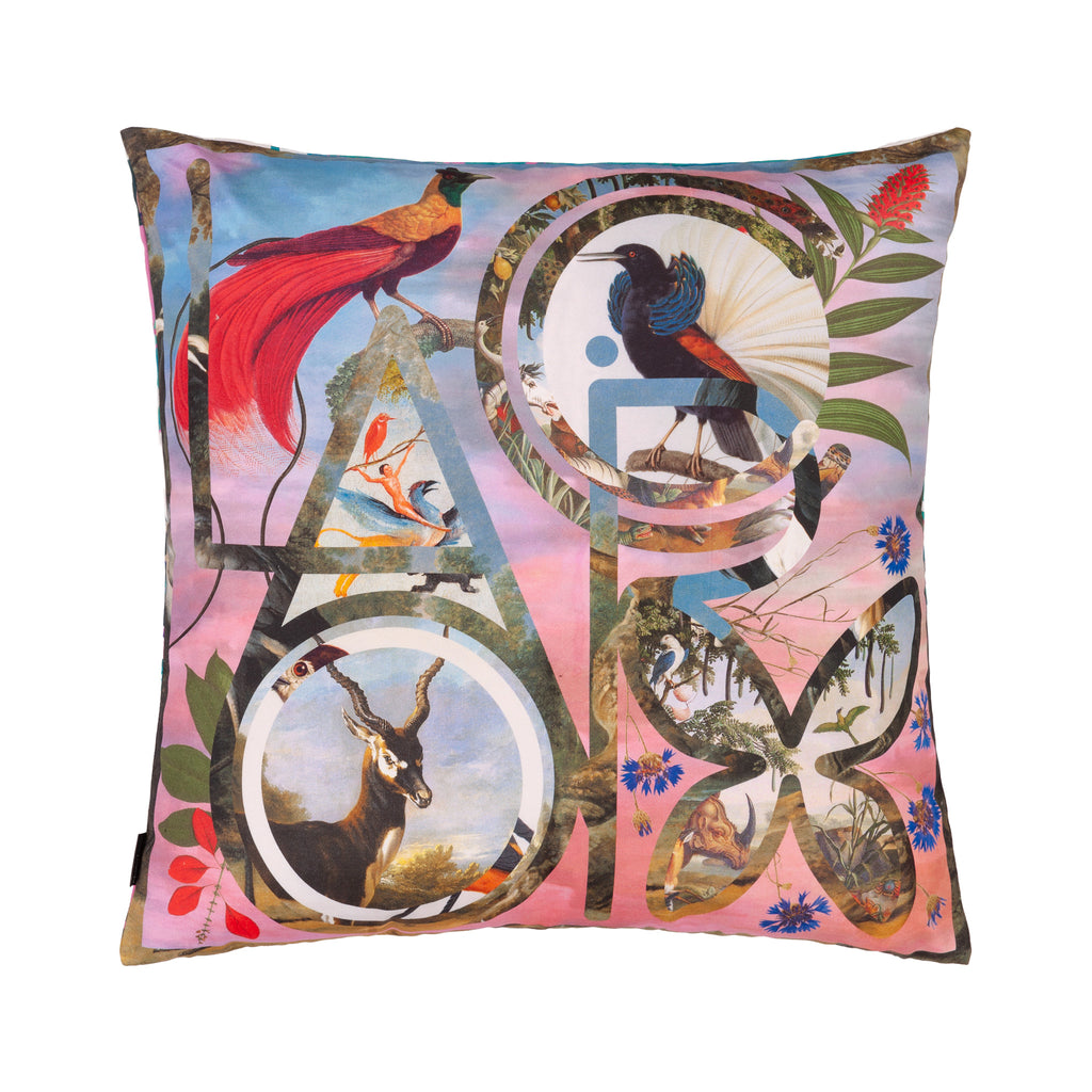 Christian Lacroix 'Lacroix Paradise' Flamingo Cushion Front