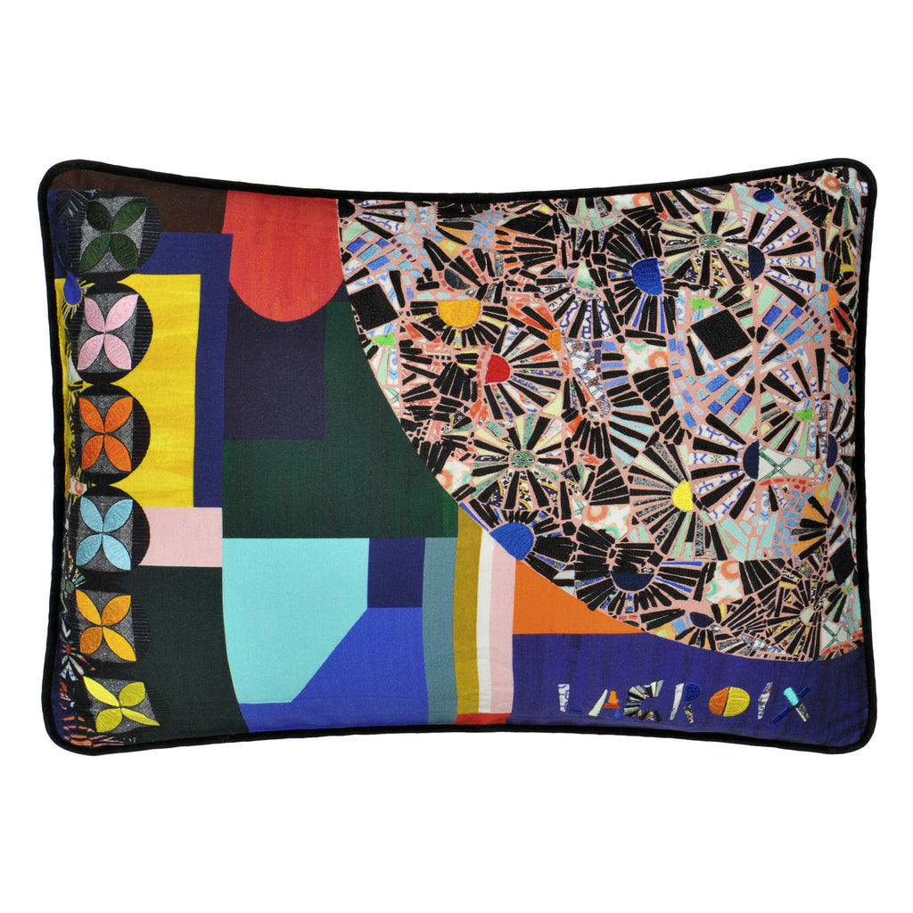 Christian Lacroix 'Mosaic Freak' Multicolore Cushion Front