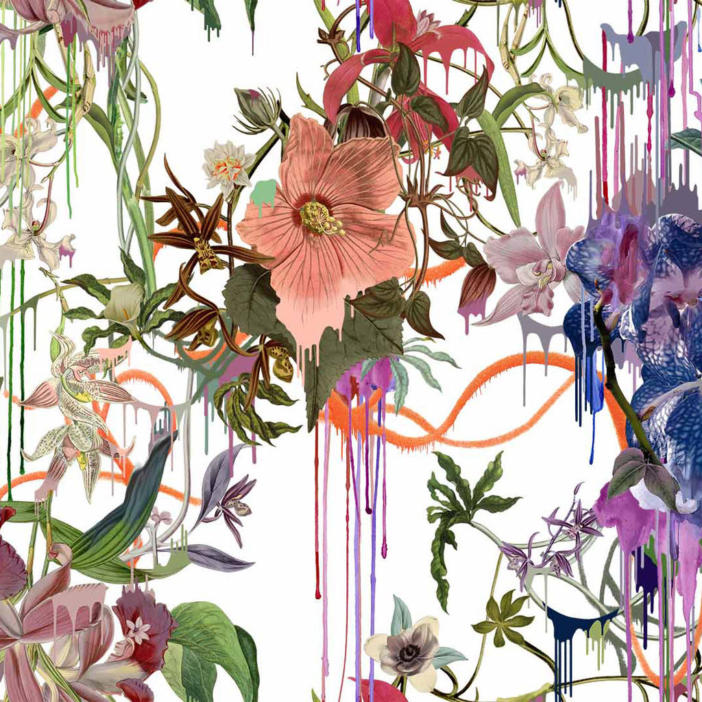 Christian Lacroix 'Orchids Fantasia' Fabric Perce-Neige