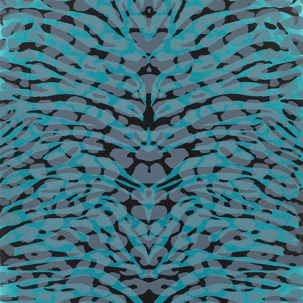 Pantigre Wallpaper Turquoise