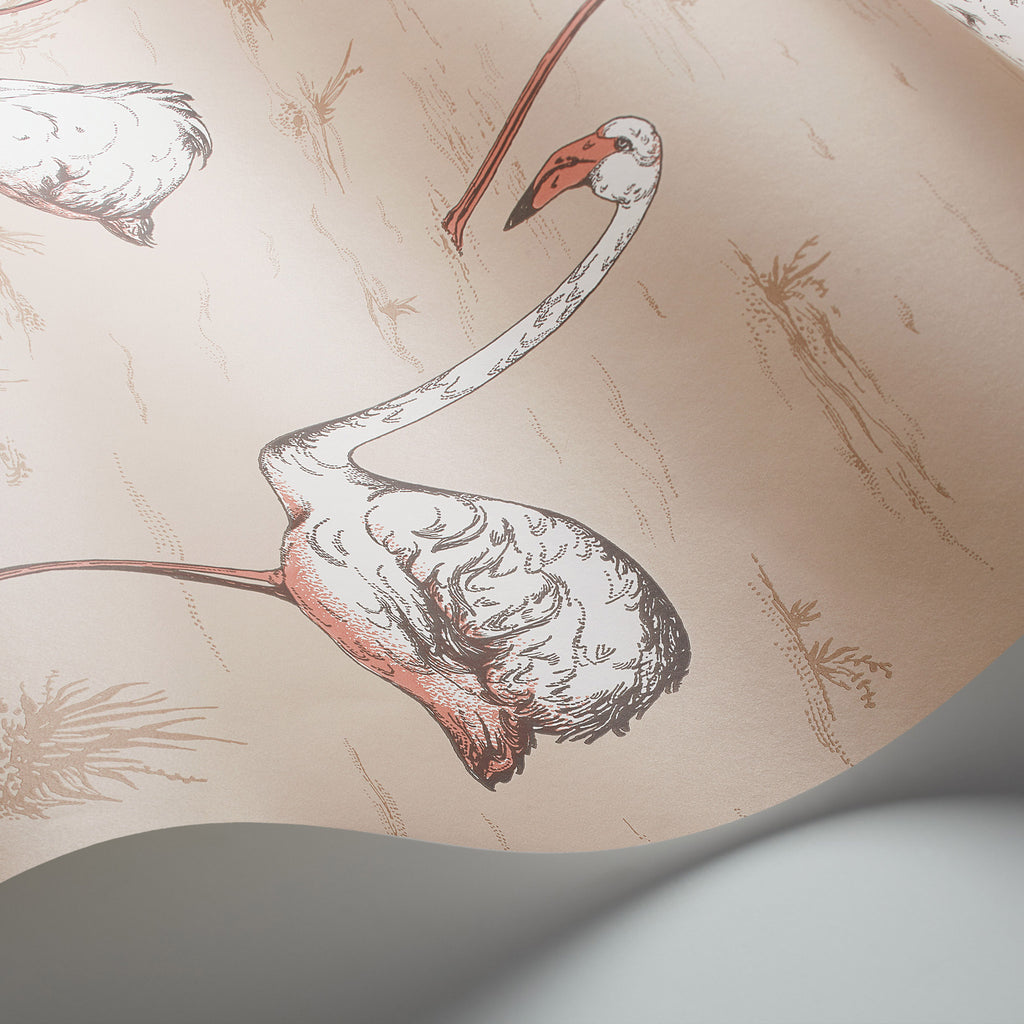 Cole and Son 'Flamingos' Wallpaper 112/11039 Detail