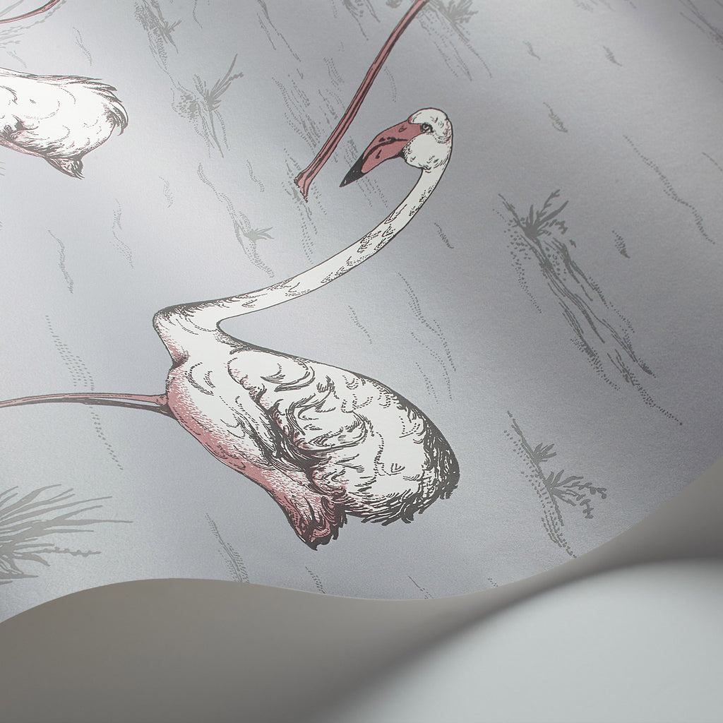 Cole and Son 'Flamingos' Wallpaper 112/11040 Detail