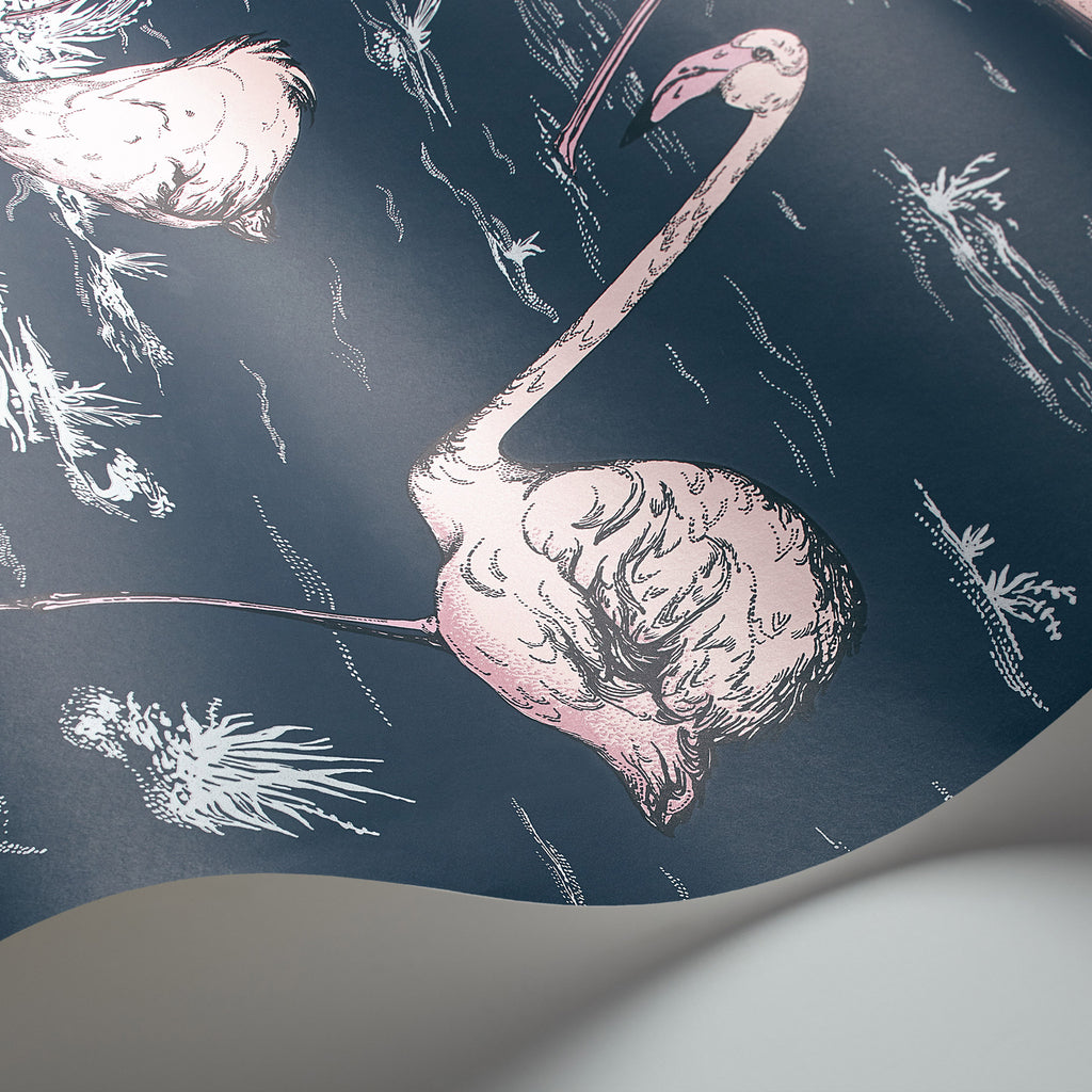 Cole and Son 'Flamingos' Wallpaper 112/11041 Detail