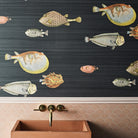 Cole and Son Fornasetti 'Acquario' Wallpaper 97/10048 Roomset