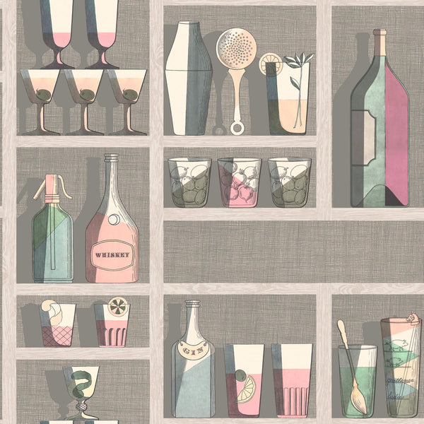 Cole and Son Fornasetti 'Cocktails' Wallpaper 114/23044