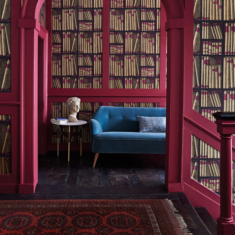 Cole and Son Fornasetti Ex Libris Wallpaper Jane Richards Interiors