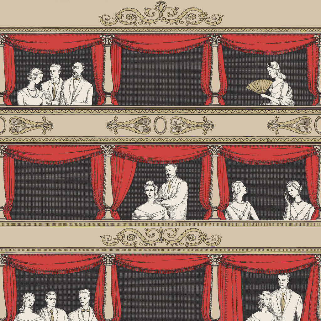 Cole and Son Fornasetti 'Teatro' Wallpaper 114/18037
