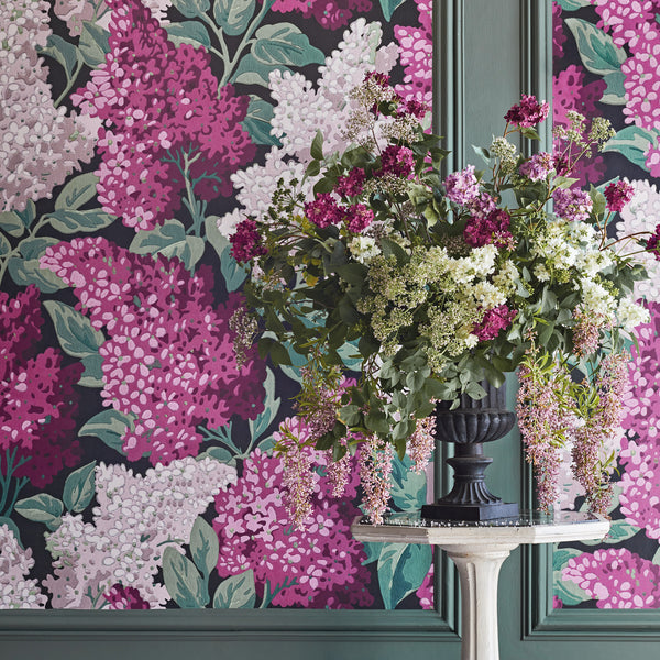 Cole & Son Lilac Grandiflora Wallpaper 115/15045 Roomset Detail