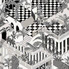 Cole and Son 'Miami' Wallpaper Soot & Snow 112/6023