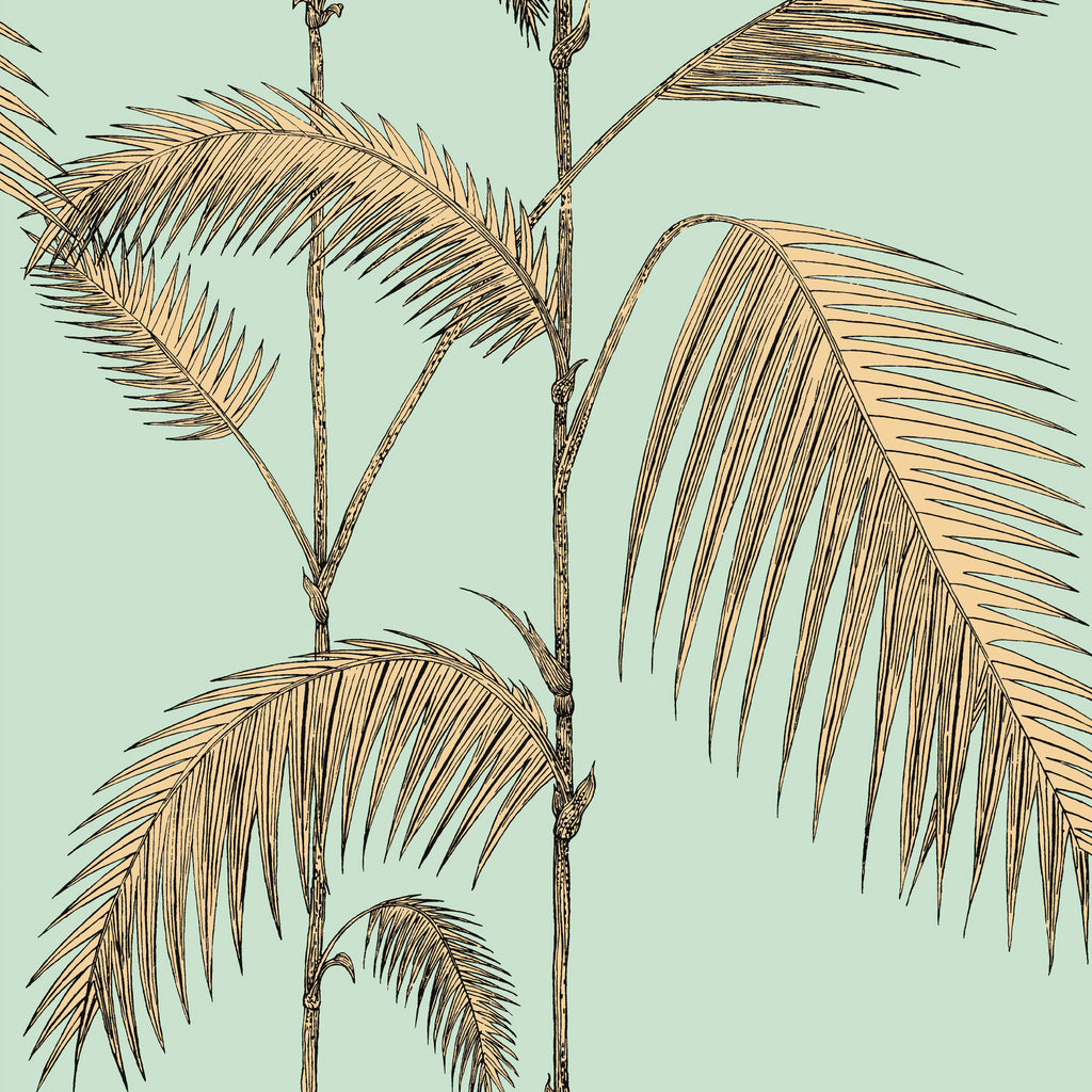 Cole and Son 'Palm Leaves' Wallpaper Mint & Sand 112/2006